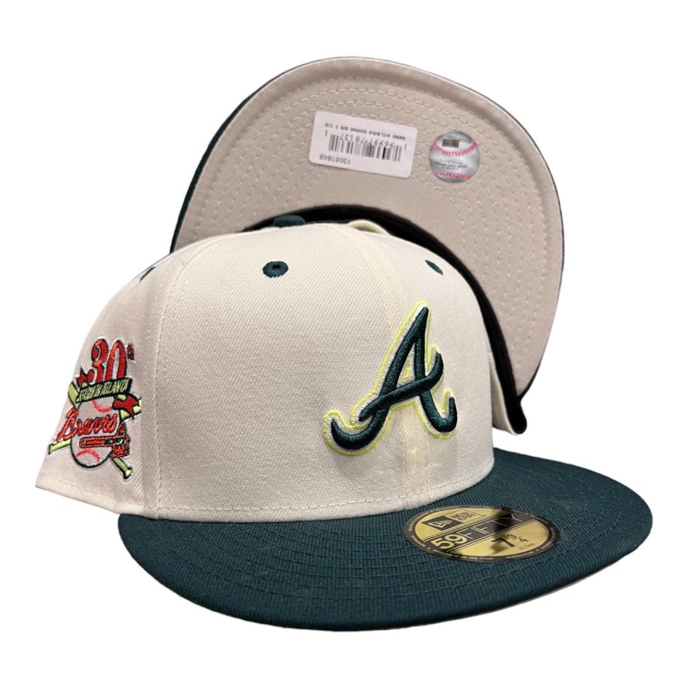 New Era Atlanta Braves 59FIFTY Fitted Hat Exclusive 30th Year Side Patch